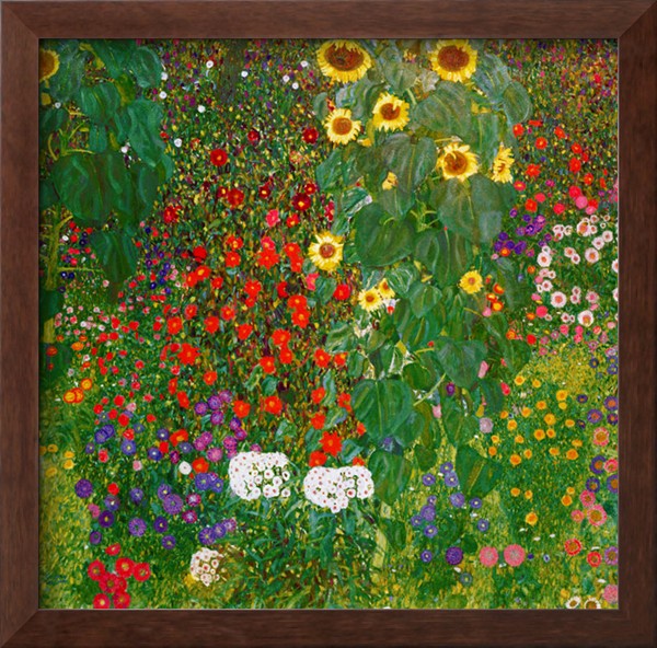 Garden With Sunflowers - Gustav Klimt Painting